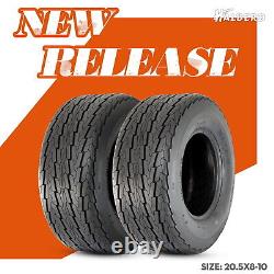 10PR Trailer Tires 20.5x8-10 20.5x8x10 205/65-10 Heavy Duty Tubeless Tyres Set 2