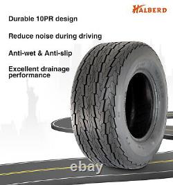 10PR Trailer Tires 20.5x8-10 20.5x8x10 205/65-10 Heavy Duty Tubeless Tyres Set 2