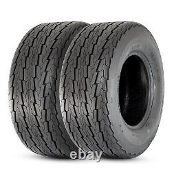 10PR Trailer Tires 20.5x8-10 20.5x8x10 205/65-10 Heavy Duty Tubeless Tyres Set 2