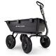 1200 Lb. Heavy Duty Poly Dump Cart 13 Tires Height 25 Inches Weighs 58.6 Pounds