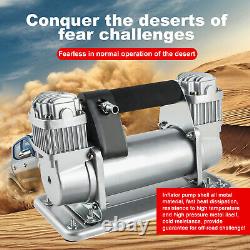 12V Heavy Duty Air Compressor 200 PSI Pump Tire Inflator Tool For Car Truck SUV