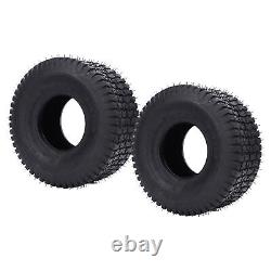 15x6.00-6 Tires 4 Ply Heavy Duty Versatile 2PCS Riding Mowers Tyre Mower Wheel