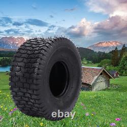 15x6.00-6 Tires 4 Ply Heavy Duty Versatile 2PCS Riding Mowers Tyre Mower Wheel