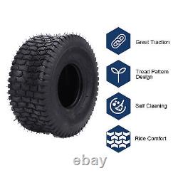 15x6.00-6 Tires 4 Ply Heavy Duty Versatile 2PCS Riding Mowers Tyre Mower Wheel