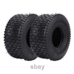 15x6.00-6 Tires 4 Ply Heavy Duty Versatile 2PCS Riding Mowers Tyre Mower Wheel