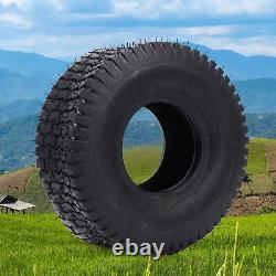 15x6.00-6 Tires 4 Ply Heavy Duty Versatile 2PCS Riding Mowers Tyre Mower Wheel