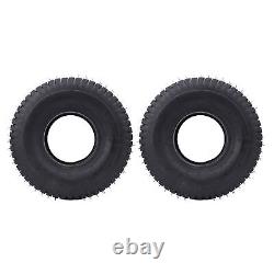 15x6.00-6 Tires 4 Ply Heavy Duty Versatile 2PCS Riding Mowers Tyre Mower Wheel