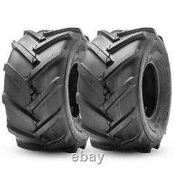 18x9.50-8 Lawn Mower Tires 18x9.5x8 4Ply Heavy Duty Tubeless Tractor Tyres Set 2