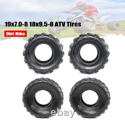 19x7.0-8 ATV Tires 18x9.5-8 Heavy Duty Tubeless Go Kart Mini Bike Mowers Tyres
