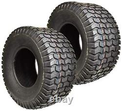 2 18X6.50-8 Turf Lawn Mower Heavy Duty 4 Ply Two New Tubeless Tires 18 650 8