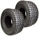 2 18x6.50-8 Turf Lawn Mower Heavy Duty 4 Ply Two New Tubeless Tires 18 650 8, En