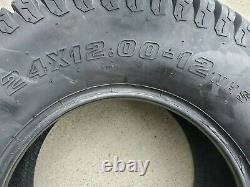2 24x12.00-12 6 Ply HEAVY DUTY Deestone D838 turf master Mower Tire 24x12-12