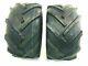 (2) 24x12.00-12 Lawn Mower Bar Lug Tires Heavy Duty R1 24x12-12 Lug Tractor