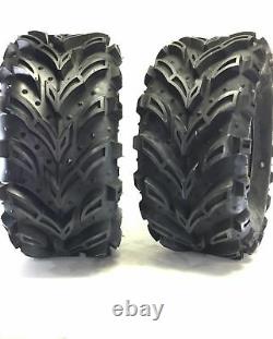 (2) 28X10-12 Mud Crusher ATV Tires 6Ply HEAVY DUTY pair of ATV TIRES 28X10.00-12