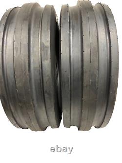 2 Front Tires 11L15 8 Ply TL 11X15 I-1 Farm Tractor Loader Heavy Duty LD D 3 Rib