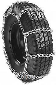 2 Heavy Duty 275/80-22.5 Snow Tire Chains 275/75-22.5