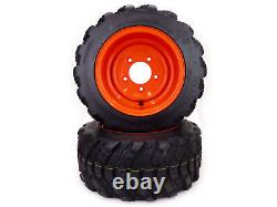 (2) Heavy Duty Aggressive Tire Assemblies 18x8.50-10 Fits Kioti CS2210, 2510