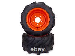 (2) Heavy Duty Lawn Trac Tire Assemblies 18x8.50-10 Fits Kioti CS2210, 2510