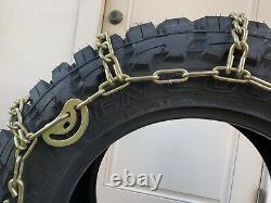 2 NEW 275/70R18 LONG LIFE ALLOY CAM TIGHTENERS COMMERCIAL HEAVY DUTY Chains