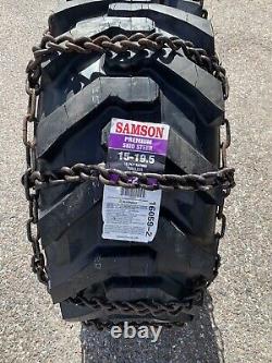 2 NEW USA 15-19.5NHS SNOW ICE MUD TIRE CHAINS and 2 EXTRA CROSS CHAINS