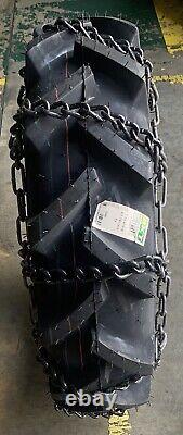 2 New 7-14 Snow Ice Mud ++6mm++ Tire Chains Farm Tractor Loader
