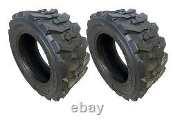 2 New HORSESHOE 27x8.50-15 12Ply R-4 Super Heavy Duty F Load Skid Steer Tires