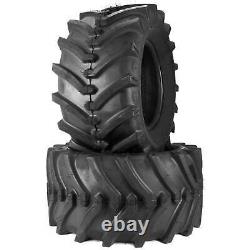 (2) OTR Lawn Trac 24x12.00-12 Bar Lug Tires 4 Ply Rating Heavy Duty