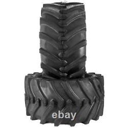 (2) OTR Lawn Trac 24x12.00-12 Bar Lug Tires 4 Ply Rating Heavy Duty