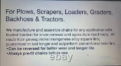 2- PEWAG STRONGEST CHAIN 15-19.5 ALLOY SQUARE LINK Loader Tractor