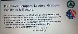 2 PEWAGSTRONGEST CHAIN 14.9-26 14.9-28 ALLOY SQUARE LINK Loader Grader Scraper