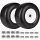 (2-pack)13x6.50-6 Flat-free Heavy Duty Smooth Tires Withsteel Rim For 5/8 Bore