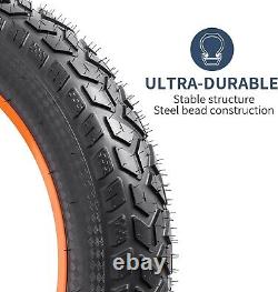 2-Pack 20 Heavy Duty Fat Bike Tires 20x4.0 & Compatible Tubes for E-Bikes