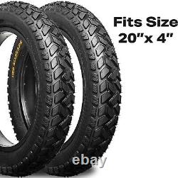 2 Pack HEB ALLSCAPE 20x4in Fat Tire for Ebike MTB, Heavy Duty High-Performance