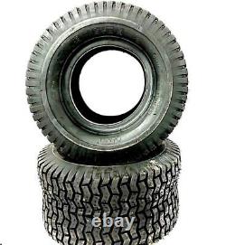 2 Pk Heavy Duty 4 Ply Lawn Mower Tires 13x6.50-6 Turf Tires 13 650 6