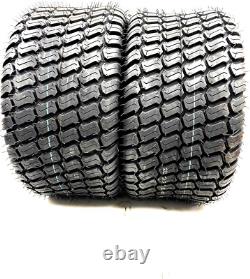 (2) Two- New 20X10.00-8 4Ply Rated Heavy Duty Turf Lawn Tires Mower Tractor 20X