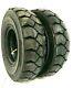 2 New 5.00-8 500-8 Forklift Tire With Tubes, Flap Grip Plus Heavy Duty