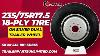 235 18p Sd865 235 75r17 5 18 Ply Advance All Steel Trailer Tire On Silver Dual Wheel 8x6 5