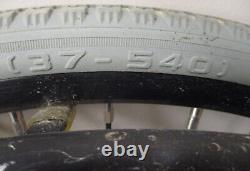 24 Heavy Duty Two Wheelchair Wheels And 5/8 Axle-nighthawk Tires Good Cond