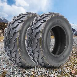 25X8-12 25X8X12 ATV Tires 6Ply Set 2 All Terrain Heavy Duty Replacement Tubeless