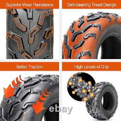 25X8-12 25X8X12 ATV Tires 6Ply Set 2 All Terrain Heavy Duty Replacement Tubeless