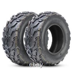 25X8-12 25X8X12 ATV Tires 6Ply Set 2 All Terrain Heavy Duty Replacement Tubeless