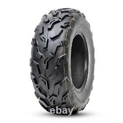 25X8-12 25X8X12 ATV Tires 6Ply Set 2 All Terrain Heavy Duty Replacement Tubeless