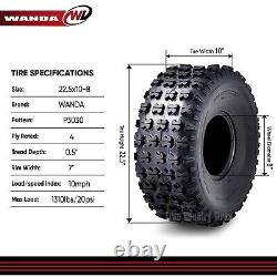 2PC 22.5x10-8 UTV ATV Tires 22.5x10x8 Heavy Duty