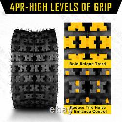 2PCS 20x10-10 ATV Tires 20x10x10 4PR Heavy Duty All Terrain For Lawn Mower Golf