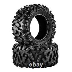 2PCS 25x10-12 ATV Tires 6Ply Tire 25x10x12 Heavy Duty All Terrain Tyre Z-199-1