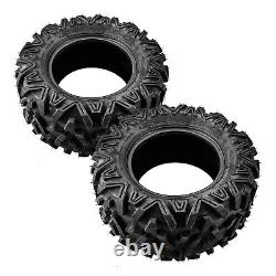 2PCS 25x10-12 ATV Tires 6Ply Tire 25x10x12 Heavy Duty All Terrain Tyre Z-199-1