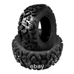 2PCS 6 Ply 25x8-12 ATV UTV Mud Tires 25x8x12 All Terrain Heavy Duty 25x8 12