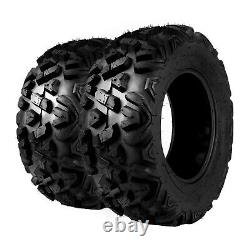 2PCS 6 Ply 25x8-12 ATV UTV Mud Tires 25x8x12 All Terrain Heavy Duty 25x8 12