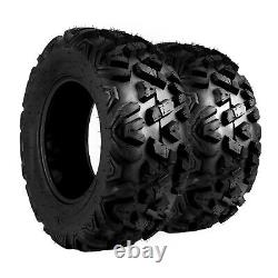 2PCS 6 Ply 25x8-12 ATV UTV Mud Tires 25x8x12 All Terrain Heavy Duty 25x8 12
