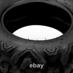 2PCS 6 Ply 25x8-12 ATV UTV Mud Tires 25x8x12 All Terrain Heavy Duty 25x8 12